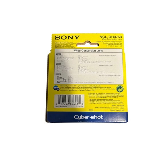 Sony VCL-DH0758 Wide Conversion Lens 0.7x High Grade For Cyber-shot DSC-H5 H2 H1 - Picture 4 of 4